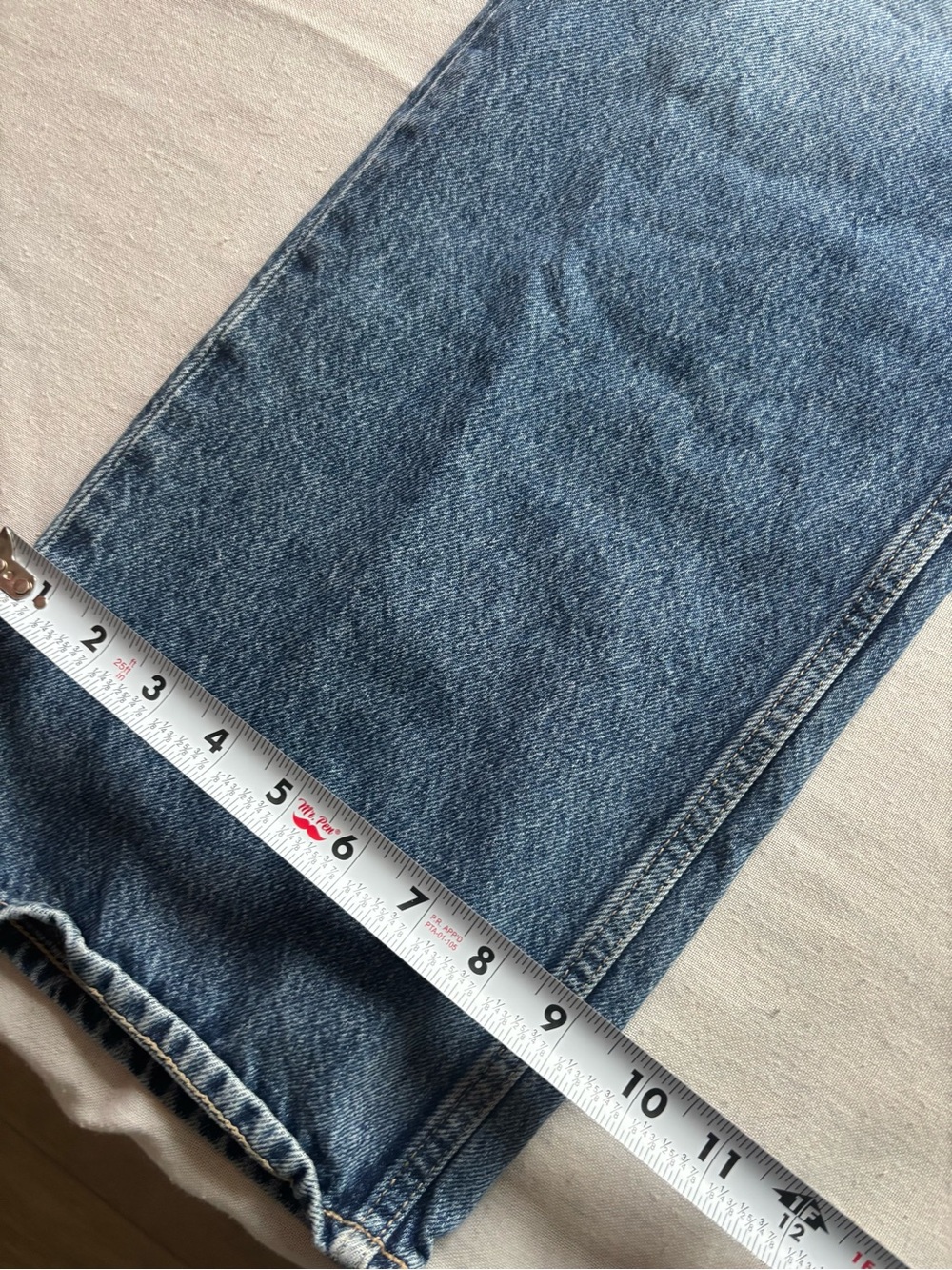 Rag & Bone Saige Low Rise Relaxed Straight Jeans Size 25 Echo Full Length - Picture 11 of 13
